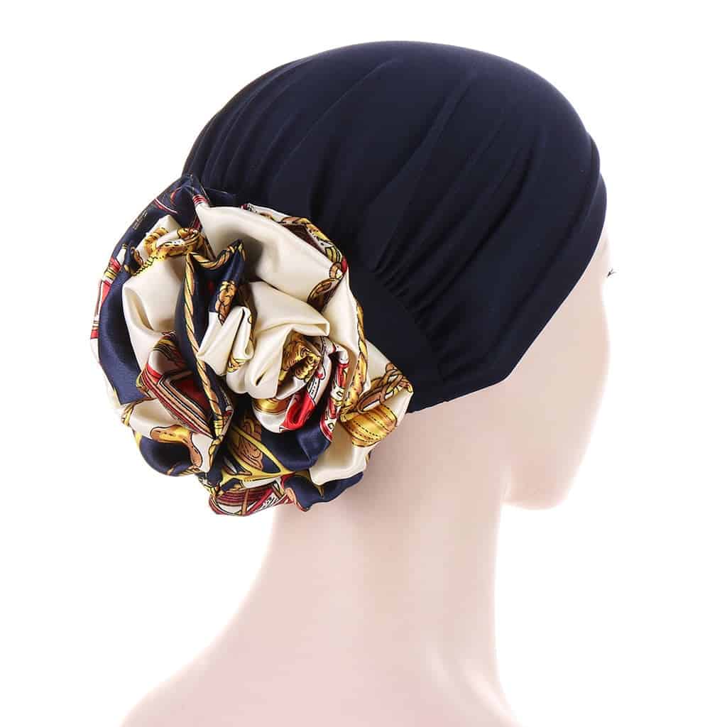 Mireille Scarf Damkeps Marinblå Kemoterapi