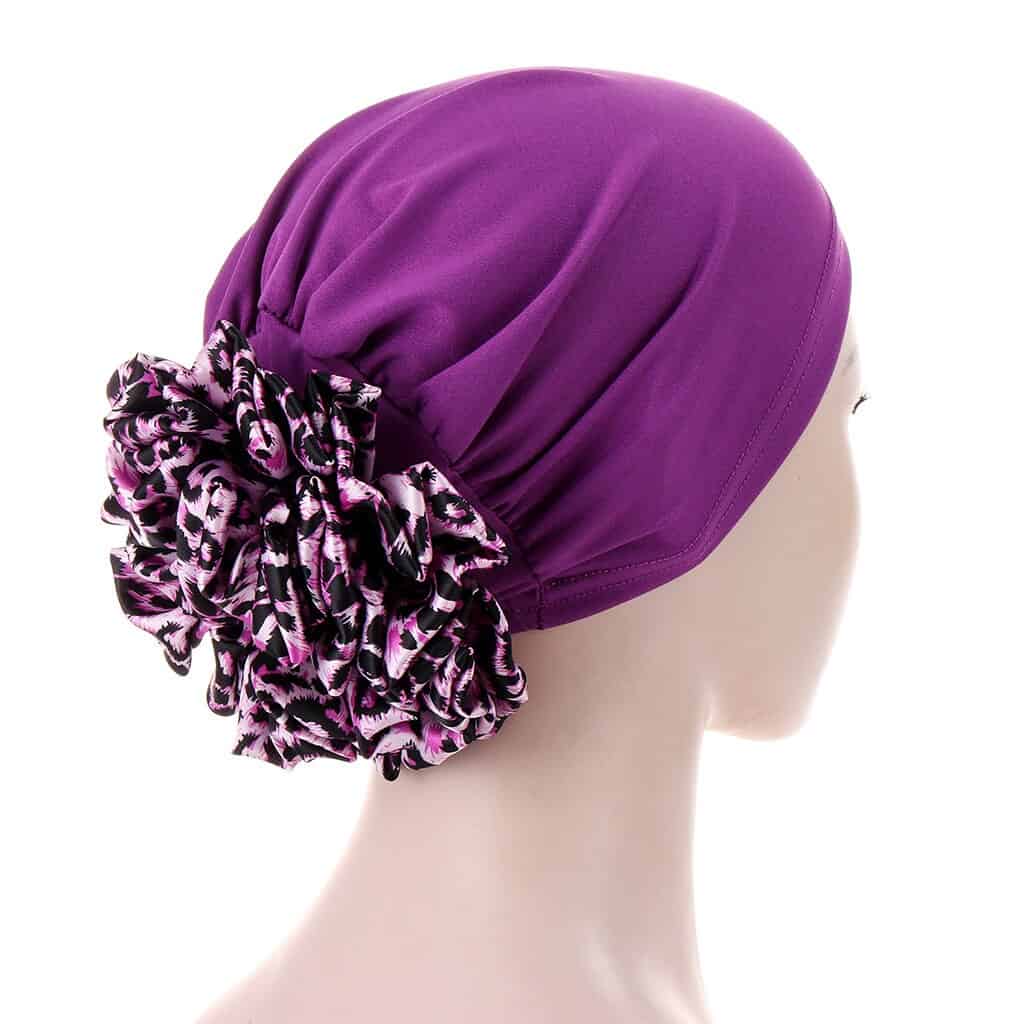 Nadia Bonnet Scarf Kvinnor Lila Kemoterapi