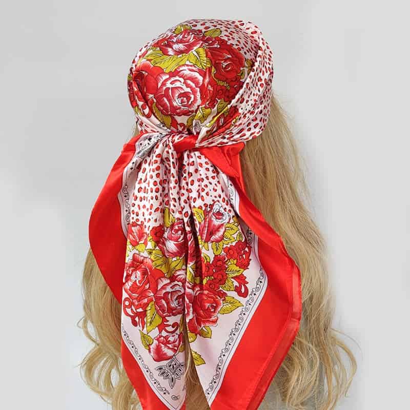Adeline Röd Scarf För Kvinnor Design