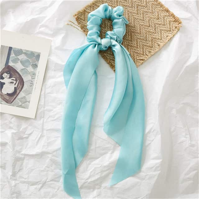 Hårband-Scarf Enfärgad Indigo