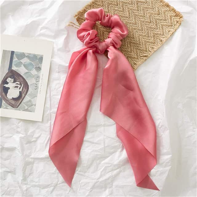 Hårband-Scarf Enfärgad Rosa