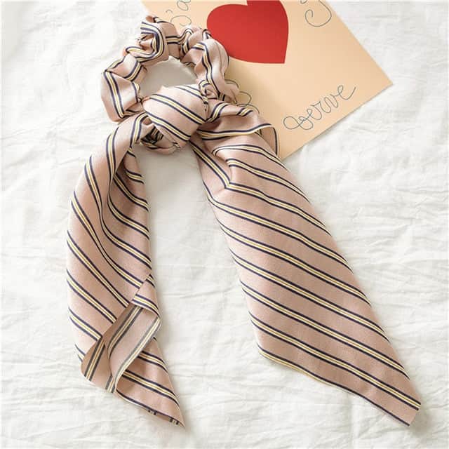 Hårband Scarf Dragée Ränder