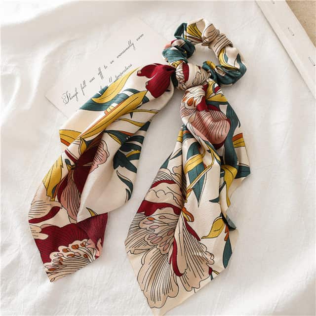 Hårband Scarf Tropiska Blommor