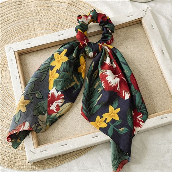 Hårband Scarf Blomsterträdgård