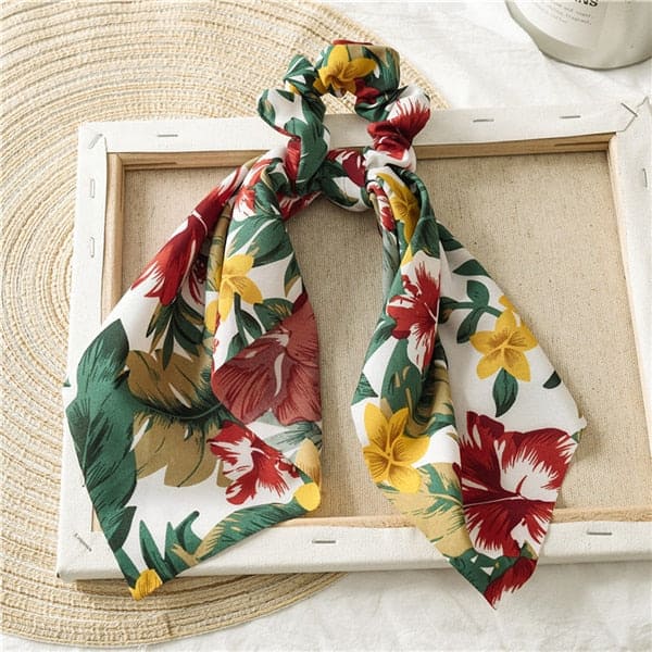 Hårband Scarf Hawaii Blommor