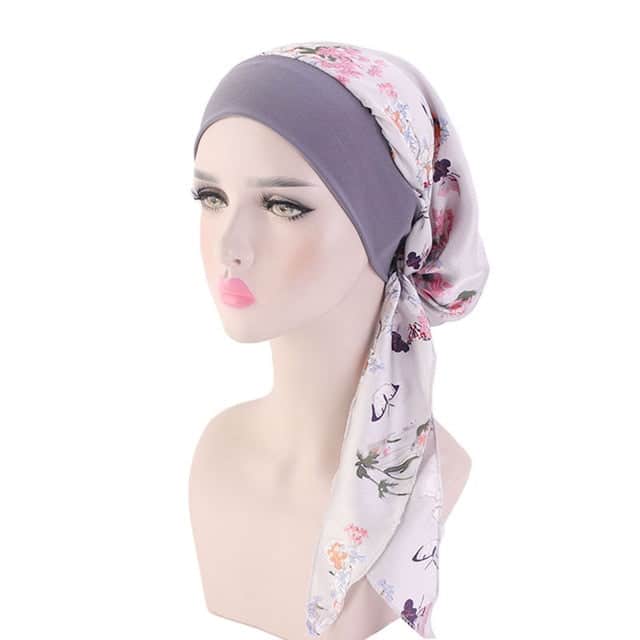 Judith Modern Kemo-Scarf För Kvinnor Rosa Mönstrad