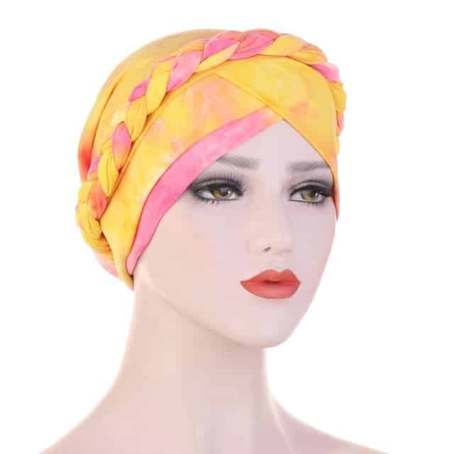 Gul Kemo-Turbanhalsduk - Pastell