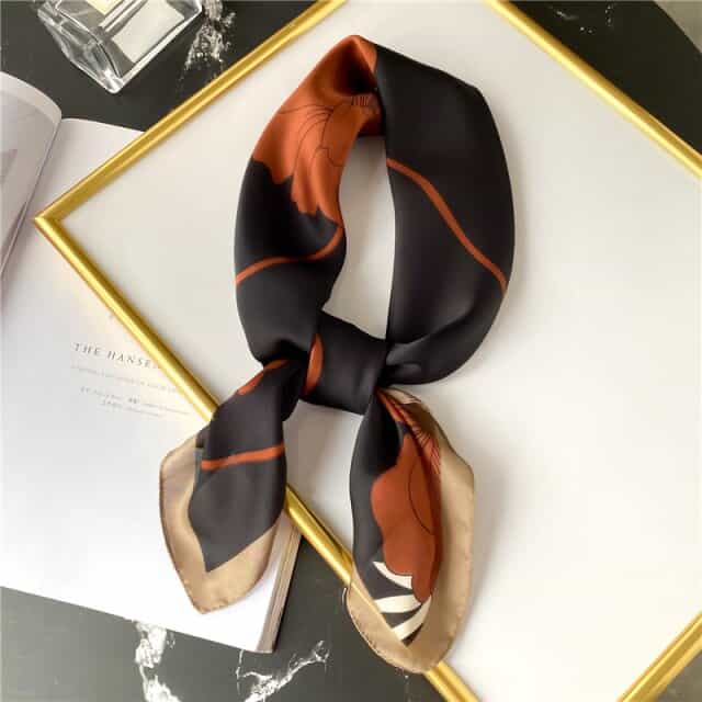 Orléanne Scarf Kvinna Svart Vallmo