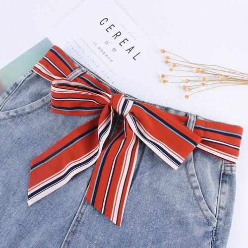 Orange Scarf Belt - Waldine