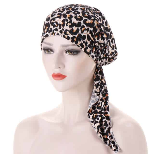 Laura Long Leopard Chemo Scarf