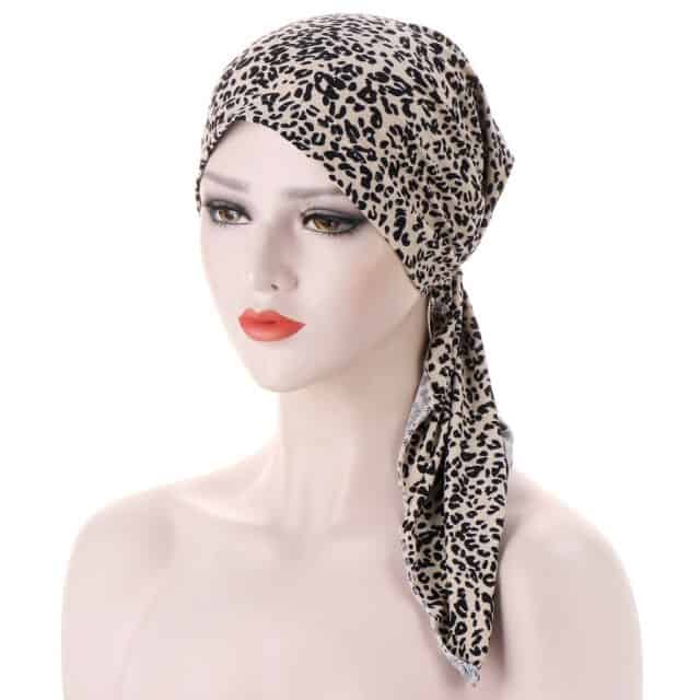 Sophie Lång Chemo-Scarf Liten Leopard